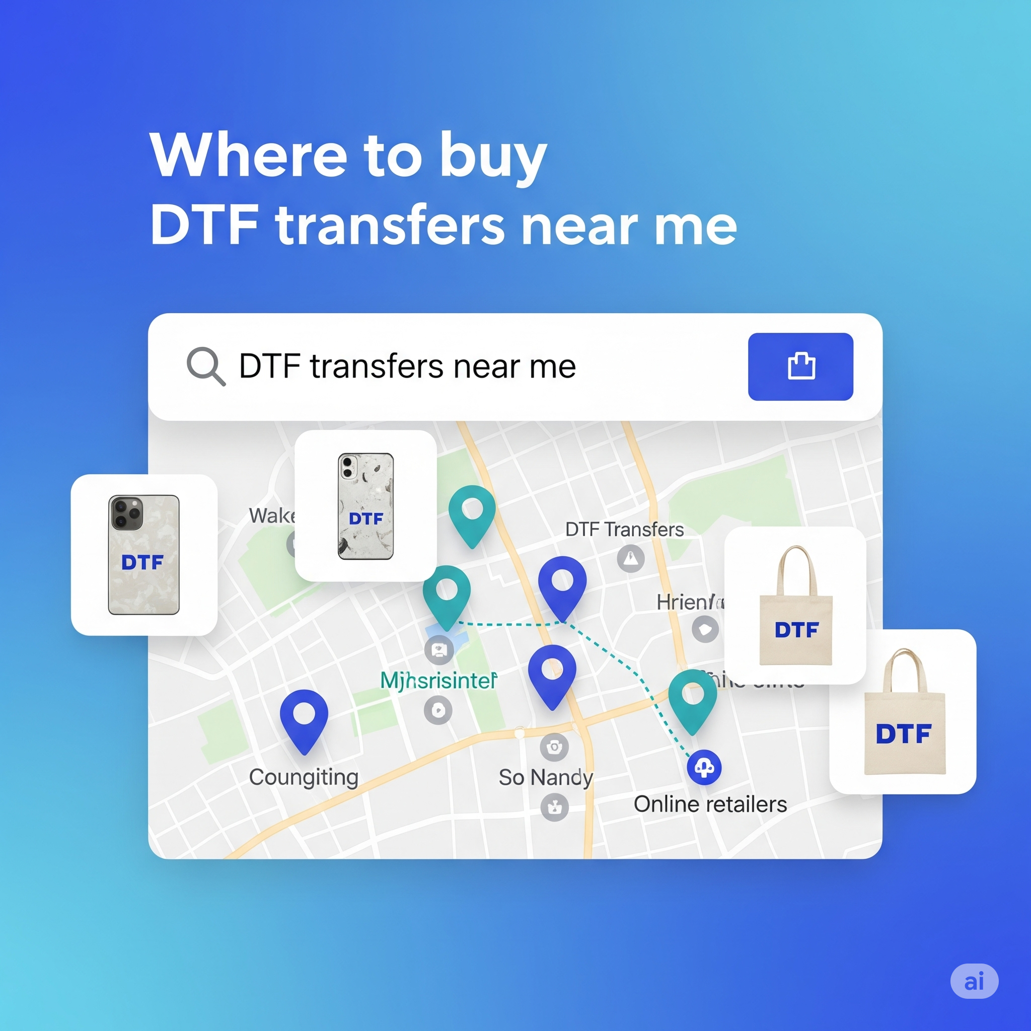 Close-up of a bright DTF transfer applied to a cotton t-shirt.