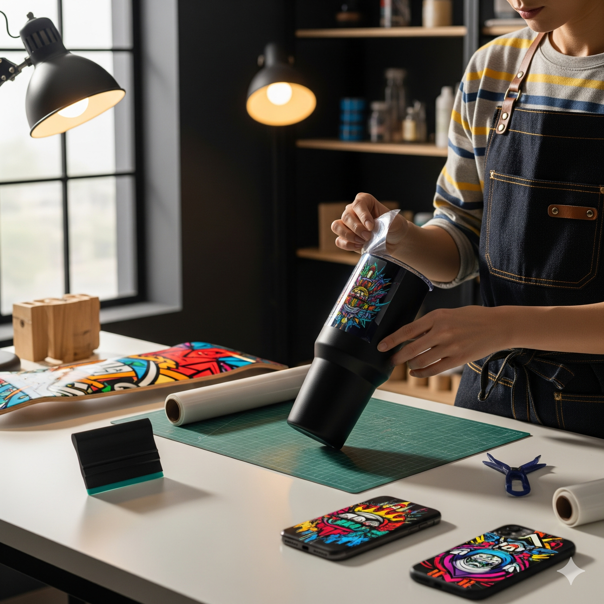 Durable and colorful custom design created with UV DTF transfer