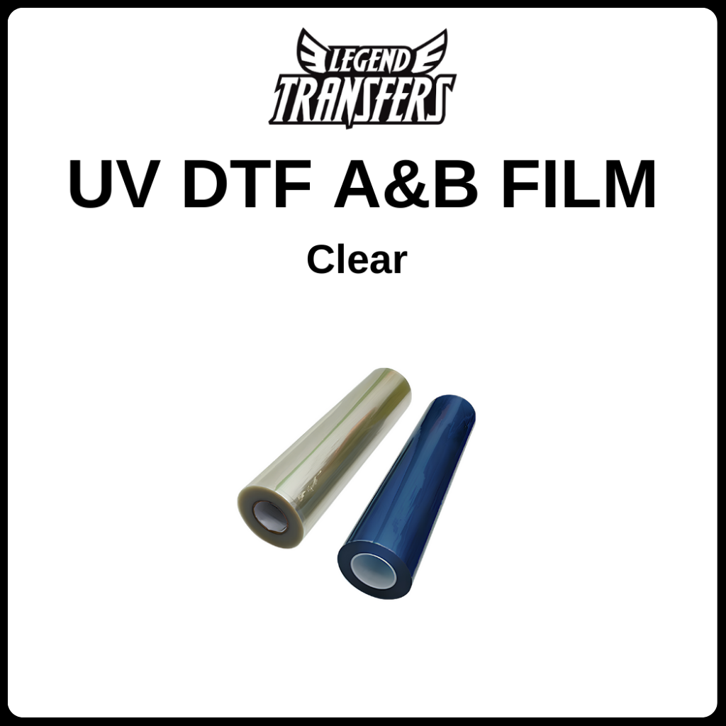 UV DTF A&B Film Roll - Clear 24" 325'