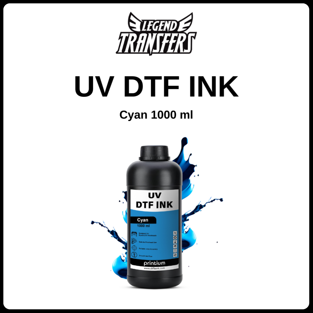 UV DTF Ink - Cyan 1 Liter