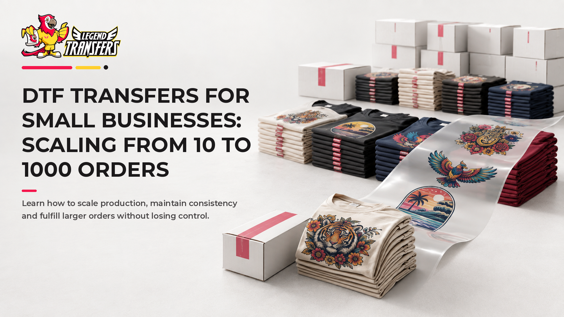 Small  Business & DTF Transfers: Scaling from 10 to 1000 Orders