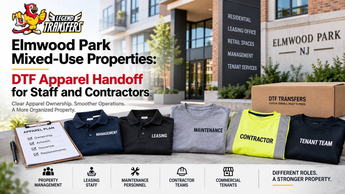 Elmwood Park Mixed-Use Properties: DTF Apparel Handoff for Staff and Contractors