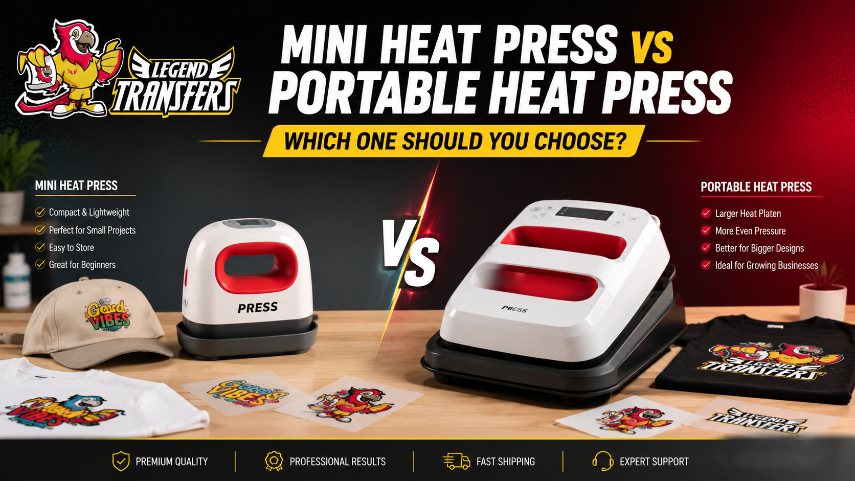 Mini Heat Press vs Portable Heat Press: Which One Should You Choose?