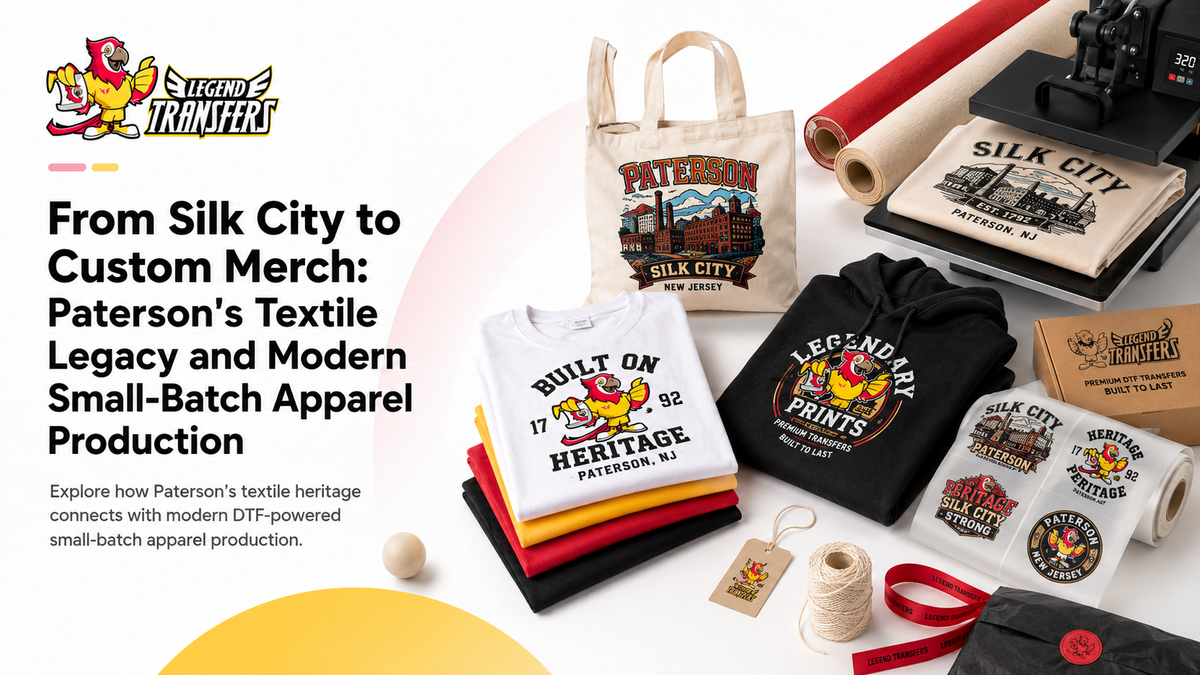 From Silk City to Custom Merch: Paterson's Textile Legacy and Modern Small-Batch Apparel Production