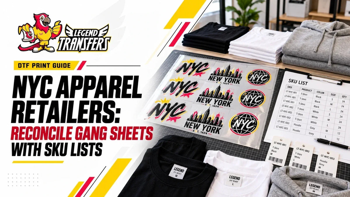 NYC Apparel Retailers: Reconcile Gang Sheets With SKU Lists