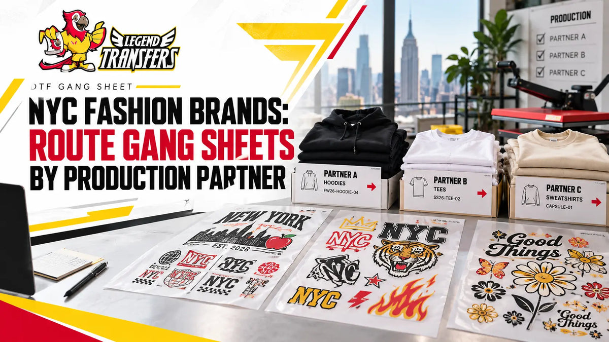 NYC Fashion Brands: Route Gang Sheets by Production Partner