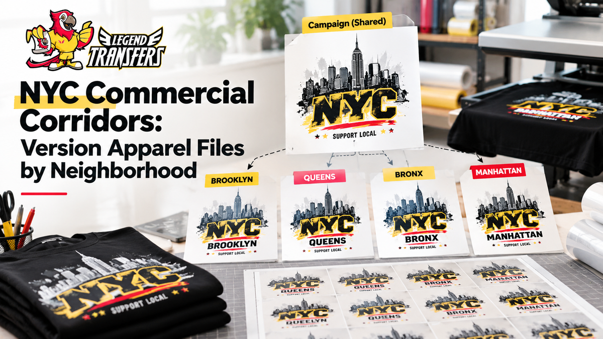NYC Commercial Corridors: Version Apparel Files by Neighborhood