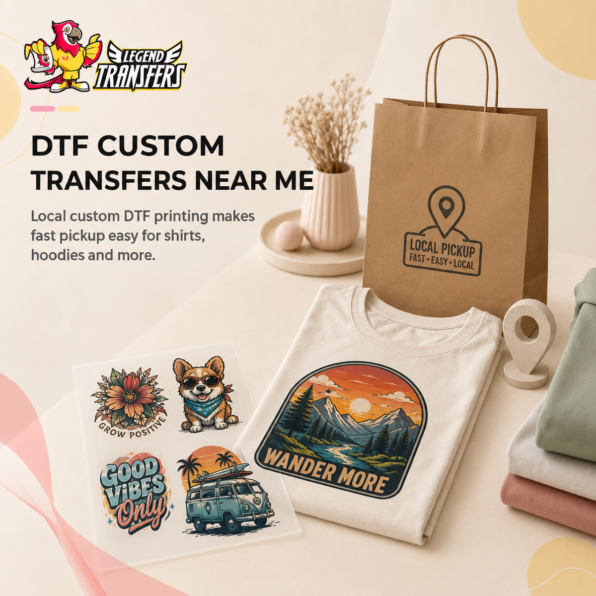 DTF Custom Transfers near me
